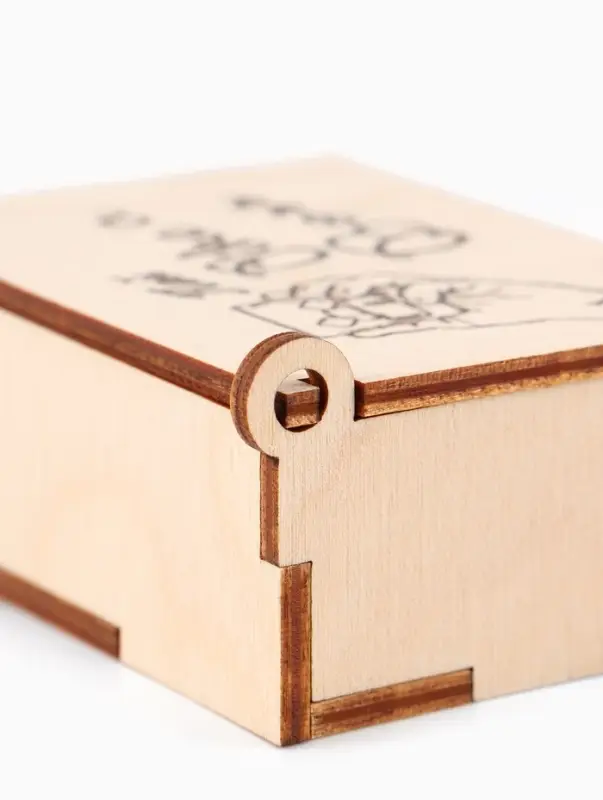 Коробка подарочная деревянная &laquo;Пей like a boss&raquo; 8.5&times;6&times;3.5 см