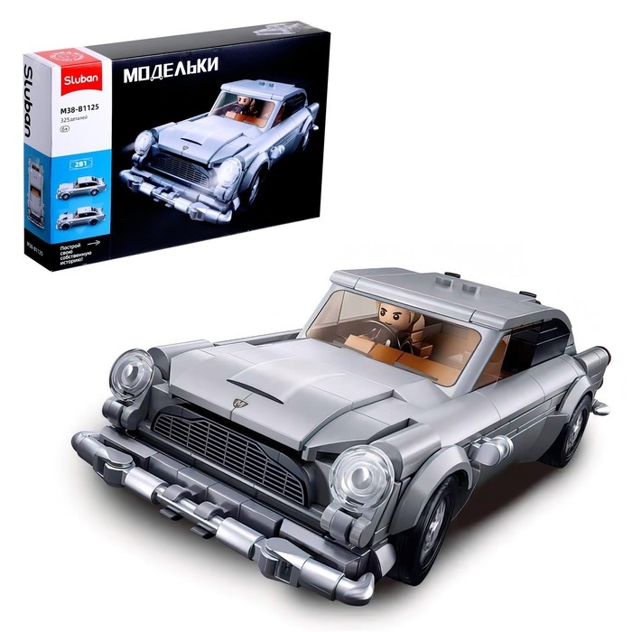 Конструктор машина Sluban Модельки, 323 детали, 6+ Конструктор машина Sluban Модельки, 323 детали, 6+