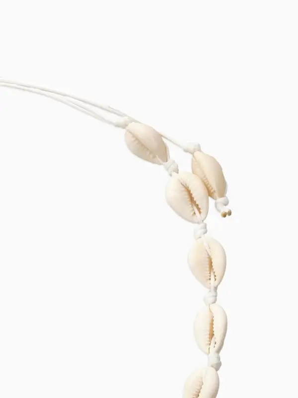 Чокер из ракушек &laquo;Морской&raquo;, белые, 90 см