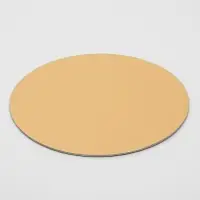 Подложка для торта усиленная, 26 см, золото, 2.5 мм