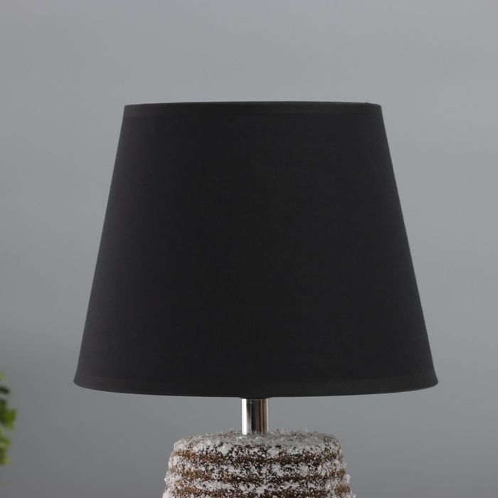 Лампа настольная Лампа настольная "Бию" 1х40Вт Е14 коричневый 19,5х19,5х32см