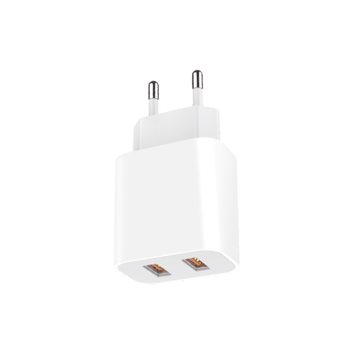 Сетевое зарядное устройство GoPower GP2U, 2 USB, 2.4 А, белое Сетевое зарядное устройство GoPower GP2U, 2 USB, 2.4 А, белое