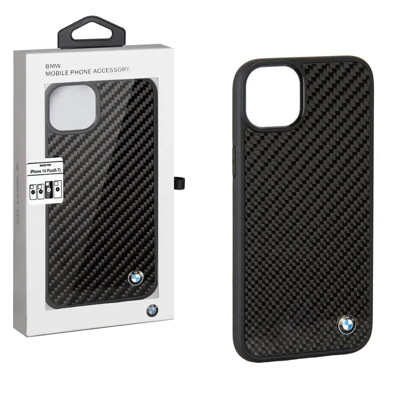 Чехол для iPhone 14 Plus BMW Carbbon