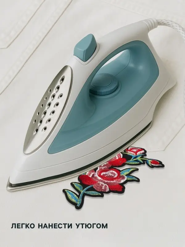 Термоаппликация &laquo;Розы&raquo;, 16.5&times;12 см, разноцветная