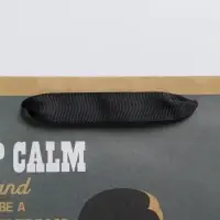Пакет подарочный крафтовый, упаковка, Keep calm, M 26 х 30 х 9 см