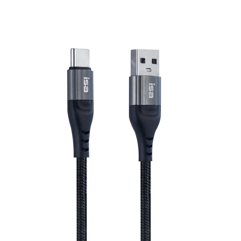Кабель USB на Type-C 1m 2A BX-2 ISA черный-серый