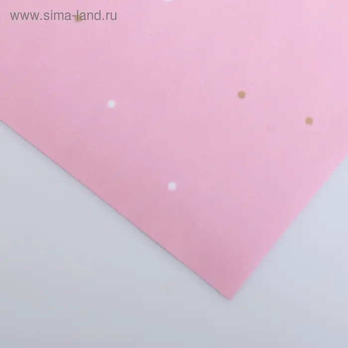 Бумага упаковочная &laquo;Цветы&raquo;, розовый, 70 х 100 см