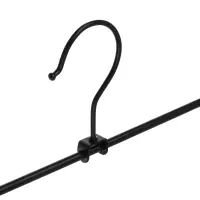 Вешалки для юбок и брюк тм VETTA, 2шт, 31х6см, с зажимами, ПВХ, металл, цвет черный