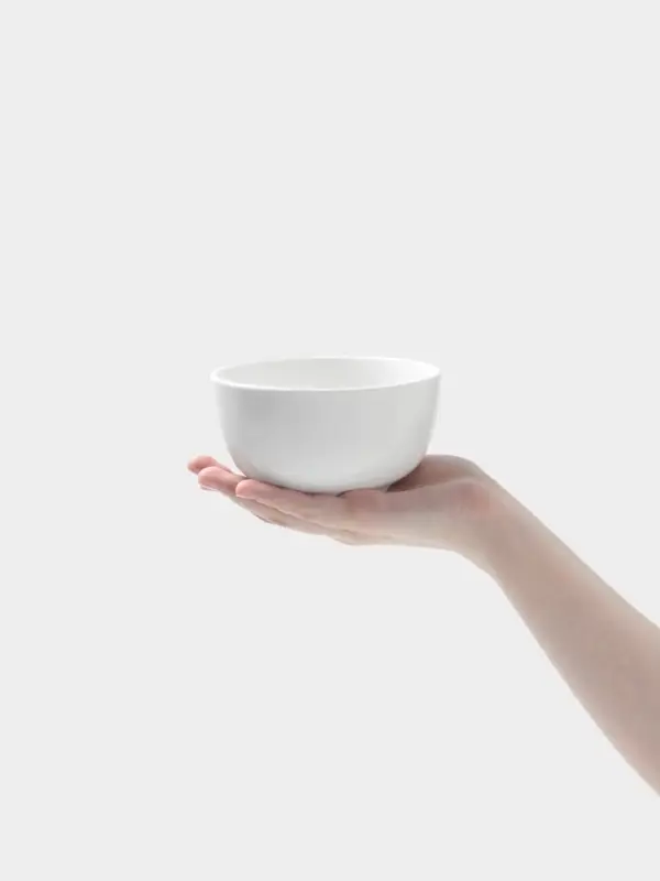 Тарелка для риса Hanna Kn&ouml;vell, 450 мл, d=12.4 см, фарфор, белая