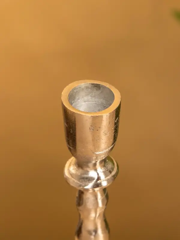 Подсвечник  Подсвечник "Зима" 7х7х15 см, алюминий, цв. серебро