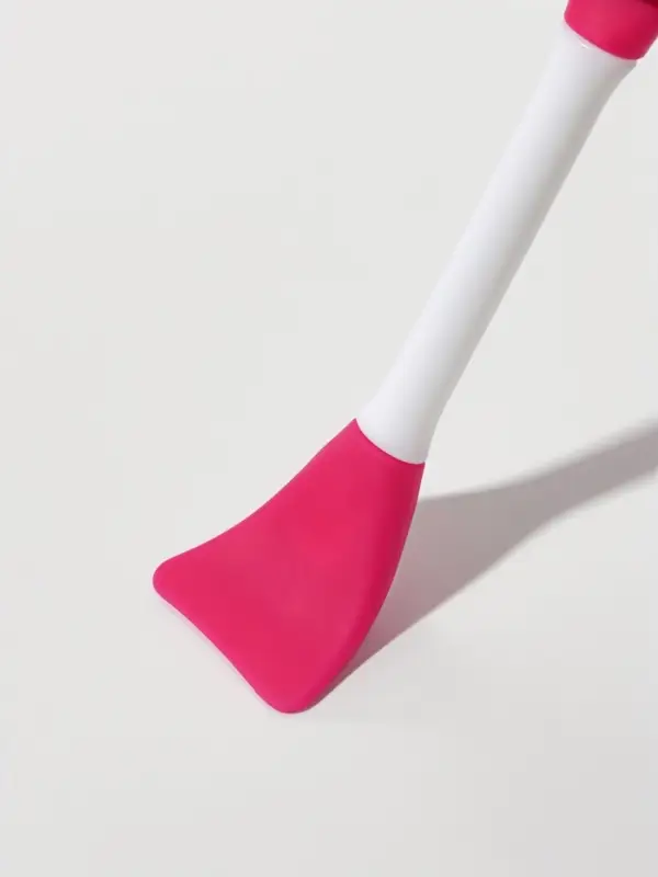 Кисть для масок, двусторонняя, силиконовая, 14.8 см, цвет розовый