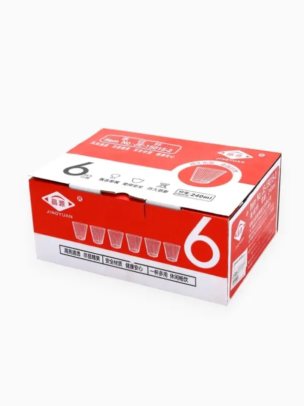 Стакан гранёный стеклянный, 240 мл