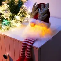 Фигура текстиль «Гном красная шапочка» 33 см, 1 LED, от батареек AG13×3, свечение тёплое белое Фигура текстиль «Гном красная шапочка» 33 см, 1 LED, от батареек AG13×3, свечение тёплое белое