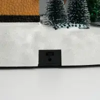 Фигурка светящаяся &laquo;Дед Мороз украшает ёлочку&raquo;, крутящаяся, 26.5&times;16&times;17.5 см