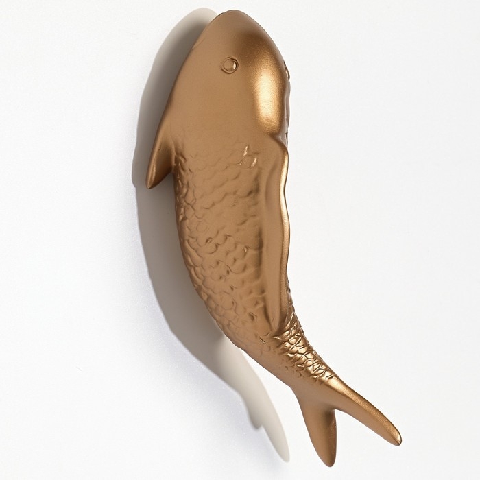 Декор настенный, Декор настенный, "Рыбка" 16 x 5 см, золото, левый