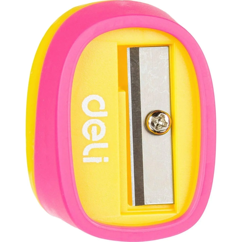 Точилка ручная Deli U-touch, 1 отверстие, пластик, ассорти