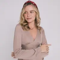 Ободок для волос QF &laquo;Кокетка&raquo;, 3 см, красный горох