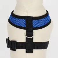 Шлейка мягкая из неопрена, размер S, ОШ 24 см, ОГ 24-34 см, синяя