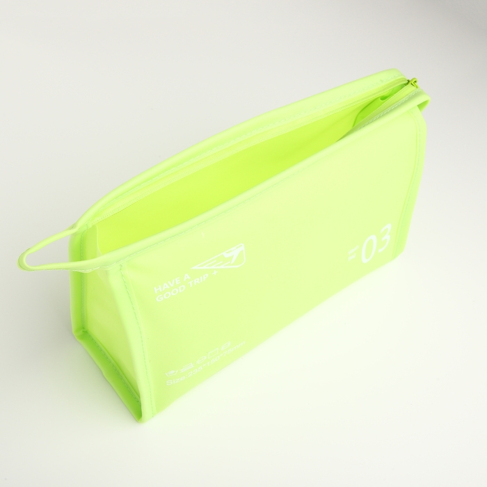 Косметичка на молнии, цвет зелёный Косметичка на молнии, цвет зелёный