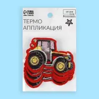 Термоаппликация «Машина», 7.5×5.5 см, красная