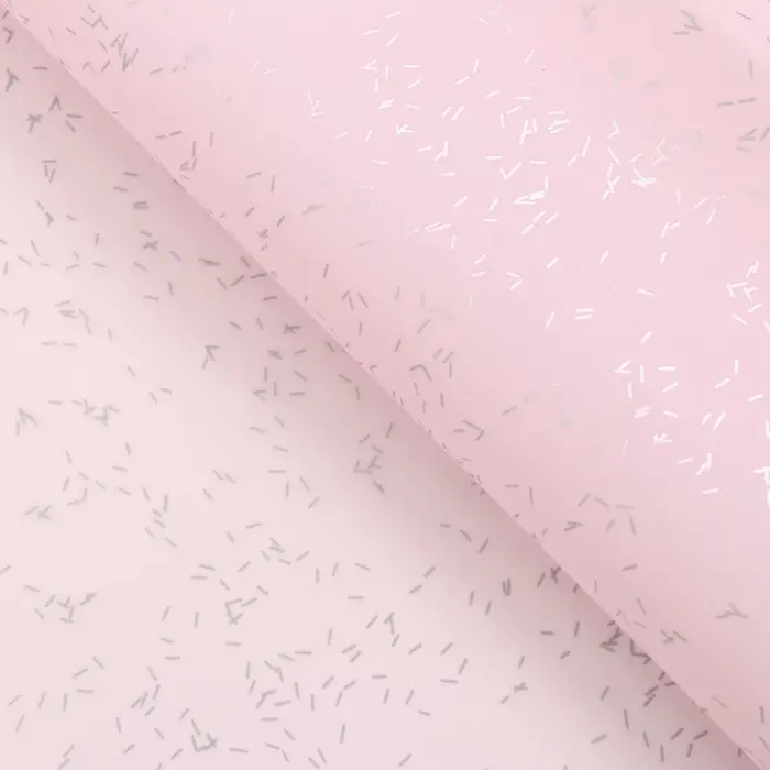 Пленка для цветов, "Звёздное небо", розовый, 57х57 см