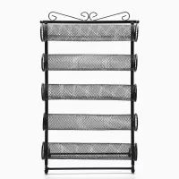 Подставка для часов, браслетов QF, 5 роликов, 32&times;16&times;53 см, чёрная