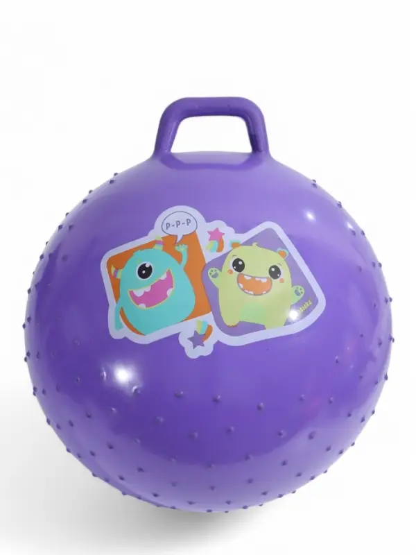 Мяч прыгун массажный 65 см, МИКС