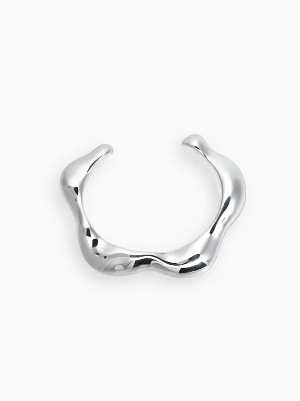 Браслет манжета «Волны», цвет серебро Браслет манжета «Волны», цвет серебро