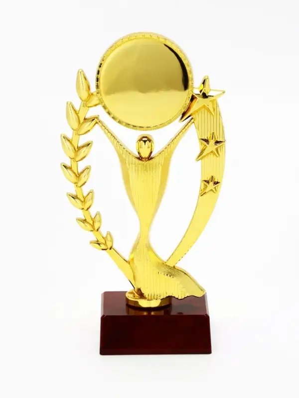 Кубок под нанесение, наградная фигура, золото, подставка пластик, 17.5&times;9.5&times;6.5 см