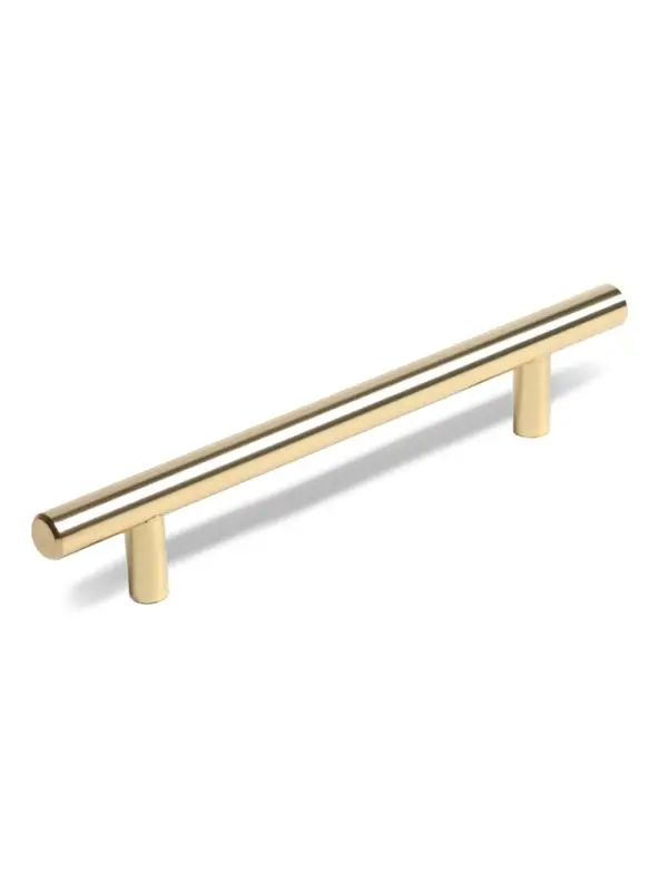 Ручка рейлинг ТУНДРА BISTRO, d=12 мм, м/о 128 мм, цвет золото