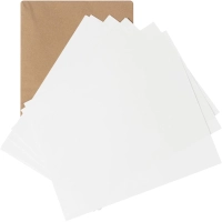 Бумага для акварели в листах Комус Арт А4,100л,180гр, уп.крафт