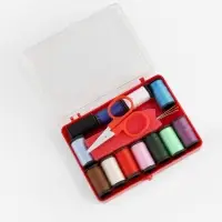 Швейный набор, 18 предметов, в пластиковой коробке, 9.5&times;7&times;2.5 см
