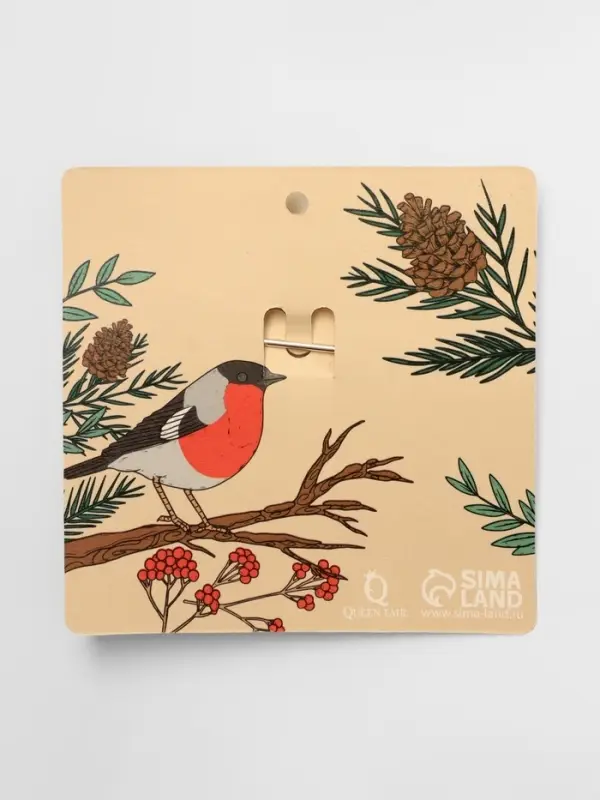 Булавка &laquo;Снежинка новогодняя&raquo;, оригинальная, 7.5 см, синяя в чернёном серебре