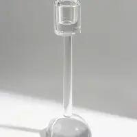 Подсвечник хрустальный &laquo;Кристалл&raquo;, 7.7&times;7.7&times;23.5 см, d=2.5 см