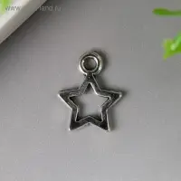Подвеска "Звездочка" 9х12 мм