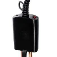 Электрокипятильник LEK 06, 1500 Вт, спираль пружина, индикатор, 28&times;6 см, 220 В, чёрный