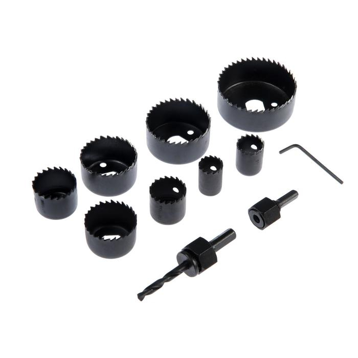 Набор пил кольцевых ТУНДРА, 19-22-28-32-38-44-51-64 мм, 8 шт. Набор пил кольцевых ТУНДРА, 19-22-28-32-38-44-51-64 мм, 8 шт.