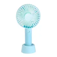 Вентилятор ручной Luazon LOF-02, портативный, 3 скорости, на аккумуляторе, 800 мАч, бирюзовый
