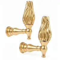Крючок - держатель для штор CAPPIO KS051, алюминий, цвет золото, 2 шт.