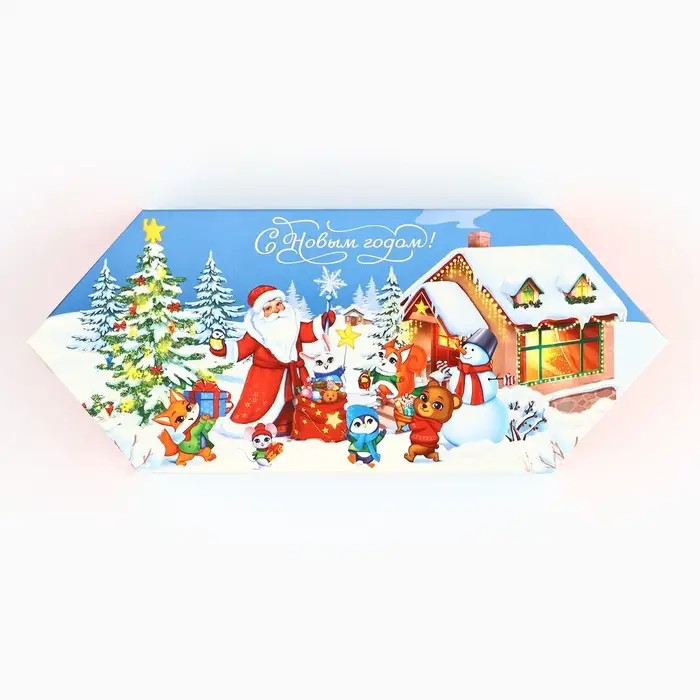 Складная новогодняя коробка-конфета «Чудес и волшебства», 9.3 х 14.6 х 5.3 см Складная новогодняя коробка-конфета «Чудес и волшебства», 9.3 х 14.6 х 5.3 см