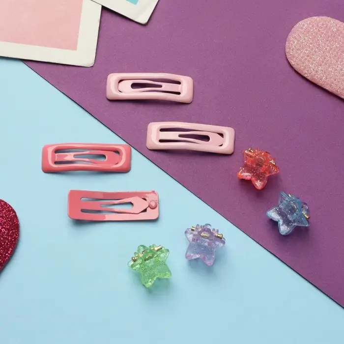 Набор для волос Набор для волос "Маленькая звездочка" (4 невидимки,4 крабика) розовый