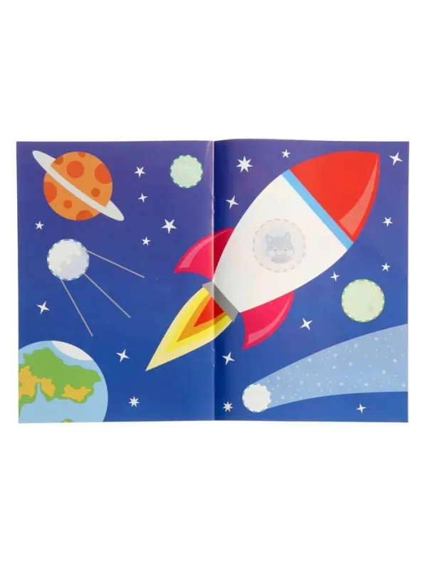 Книжка с наклейками &laquo;Едем, летим, плывём&raquo;, 16 стр.