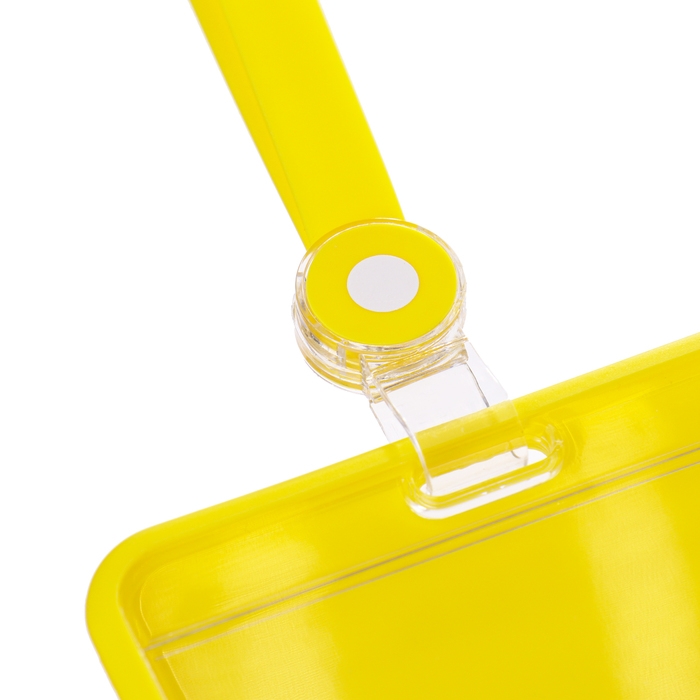 Бейдж горизонтальный 85 х 54 мм, ErichKrause акриловый корпус, силиконовая лента, микс