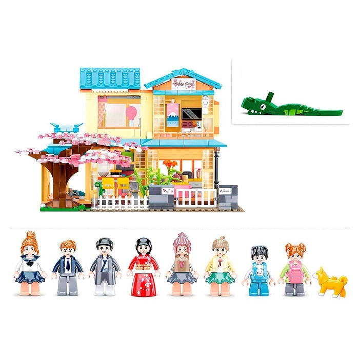 Конструктор Розовая мечта &laquo;Загородный коттедж&raquo;, 1029 деталей