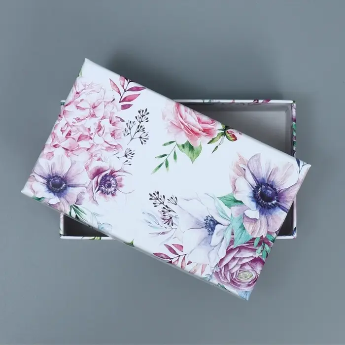 Набор коробок 10 в 1, упаковка подарочная, &laquo;Цветы&raquo;, 12&times;7&times;4 - 32.5&times;20&times;12.5 см