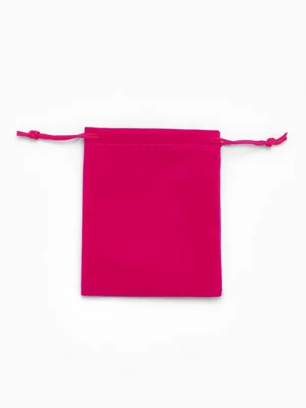 Набор мешочков бархатных 50 шт., 10&times;12 см, цвет ярко-розовый (9901887)