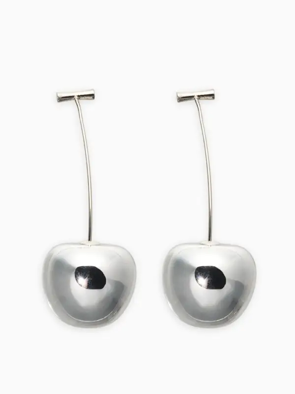 Серьги «Черешня», цвет серебро