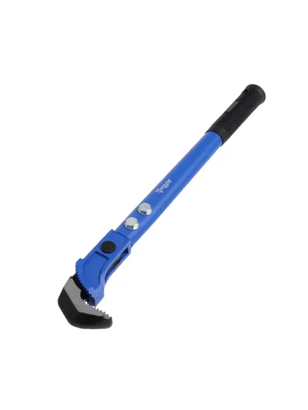 Ключ трубный быстрозажимной ТУНДРА, раскрытие от 15 до 40 мм, 450 мм