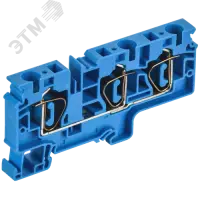 ARMAFIX Клемма пружинная CX10-3 BU 10мм2 трехконтактная синяя IEK