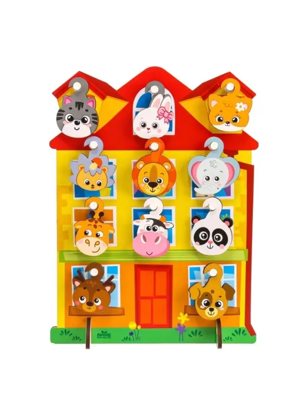 Развивающая игрушка с крючками Лесная мастерская &laquo;Дом&raquo;, 3+